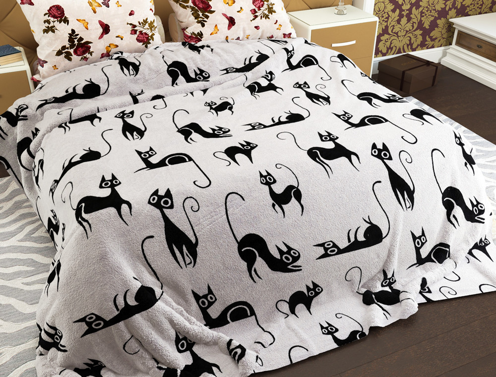 Двуспальный флисовый плед №33803