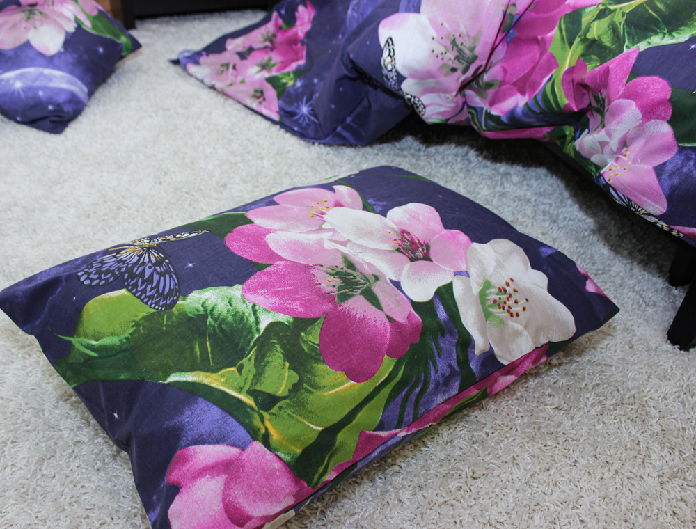 Евро макси набор постельного белья 200*220 из Бязи "Gold" №15671 Черешенка™