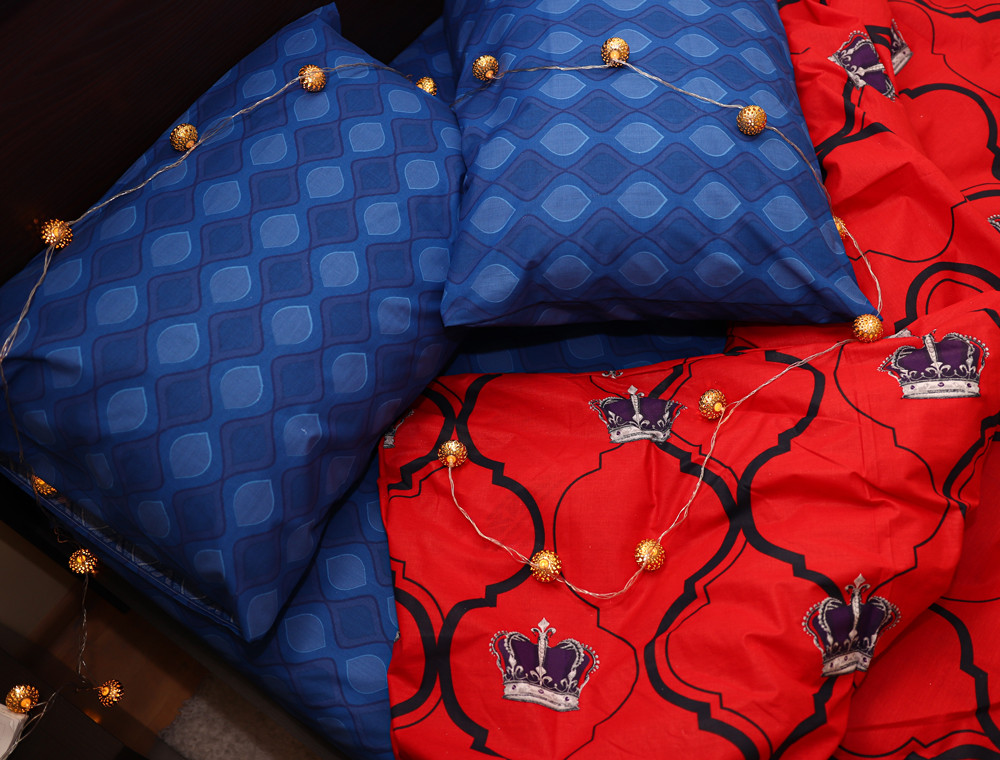 Семейный набор хлопкового постельного белья из Бязи "Gold" №151510AB Черешенка™