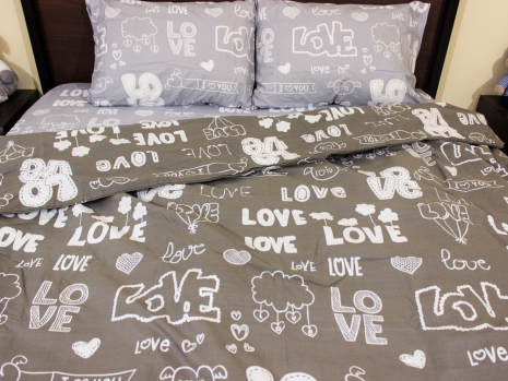 Євро-максі набір постільної білизни 200*220 із Бязі "Gold" №1572075AB Черешенка™