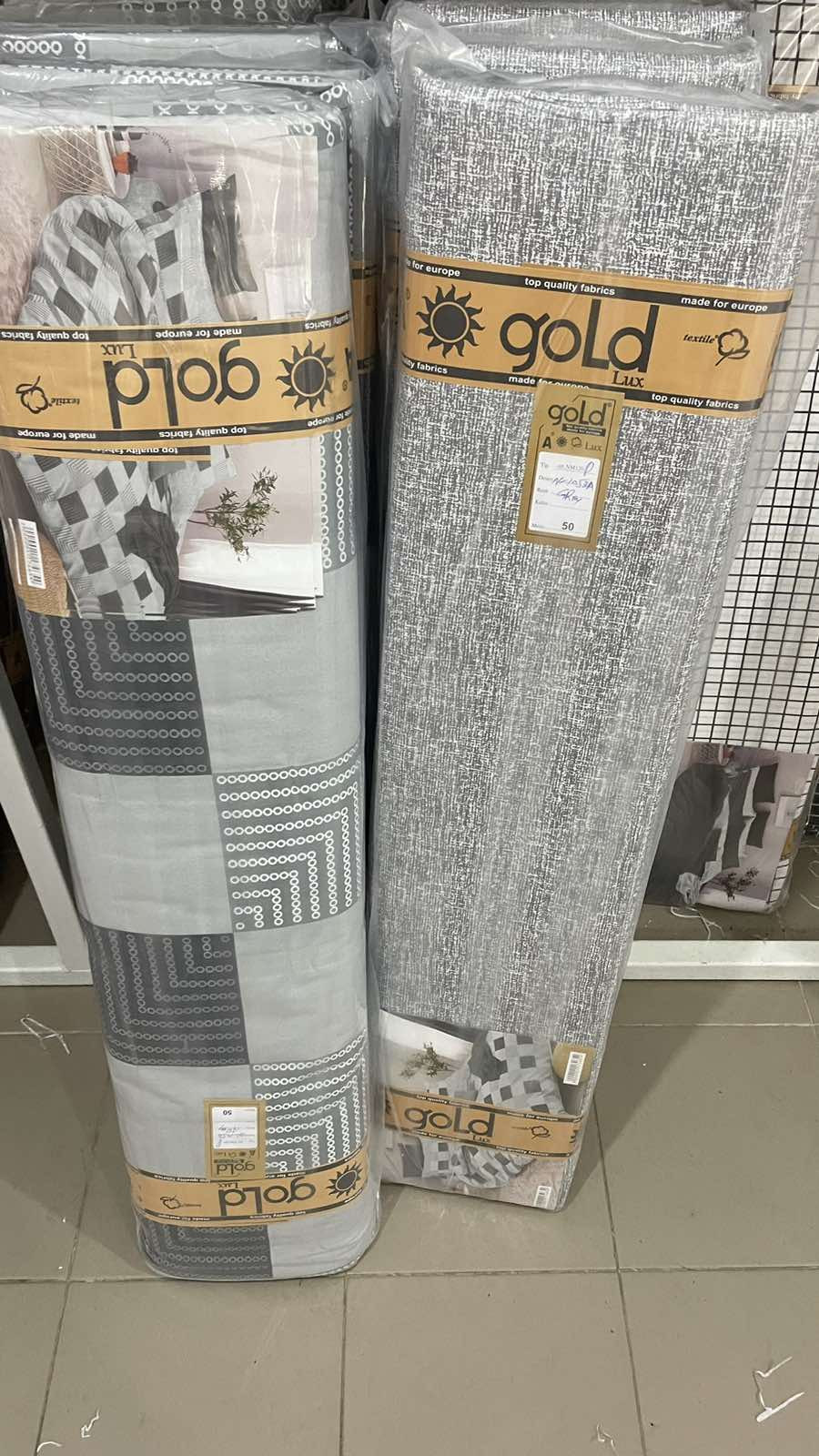 Ткань для постельного белья Бязь "Gold" Lux GL1052grey (A+B) - (50м+50м)