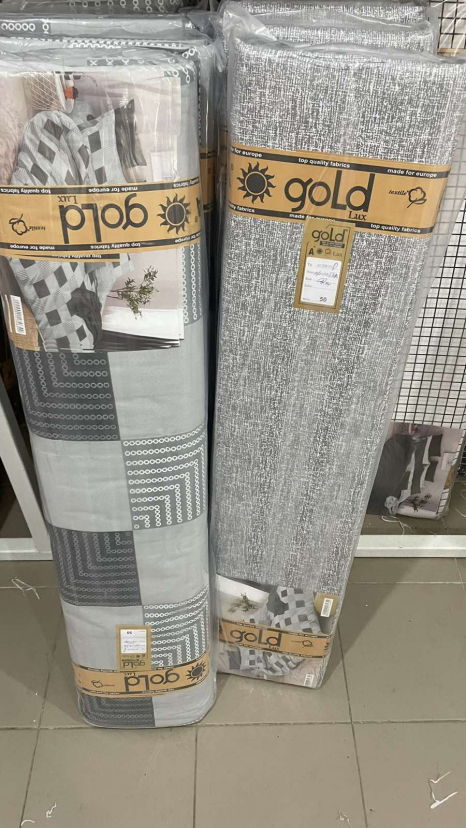 Ткань для постельного белья Бязь "Gold" Lux GL1052grey (A+B) - (50м+50м)