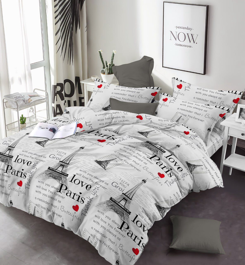 Тканина для постільної білизни Бязь "Gold" Lux GL17110grey