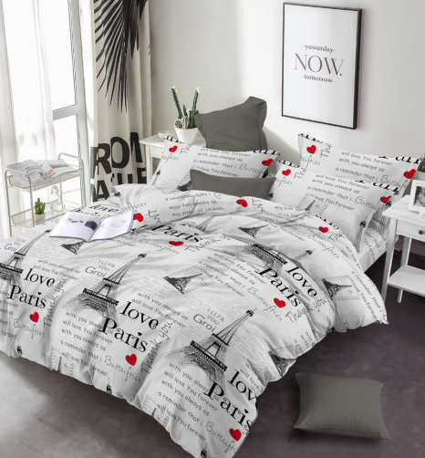 Тканина для постільної білизни Бязь "Gold" Lux GL17110grey