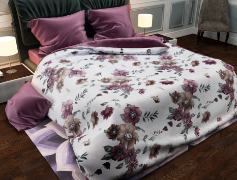 Євро-максі набір постільної білизни 200*220 із Бязі "Gold" №157946AB Черешенка™