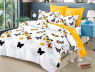 Ткань для постельного белья Бязь "Gold" Lux "Цветные бабочки" GL1555 (A+B) - (50м+50м)