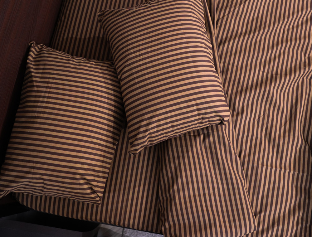 Полуторний набір однотонної постільної білизни 150*220 із Бязі "Gold" №1509051 Черешенка™