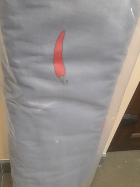 Тканина для постільної білизни Бязь "Gold" Lux "Чилі перець (сірий)" GL3854