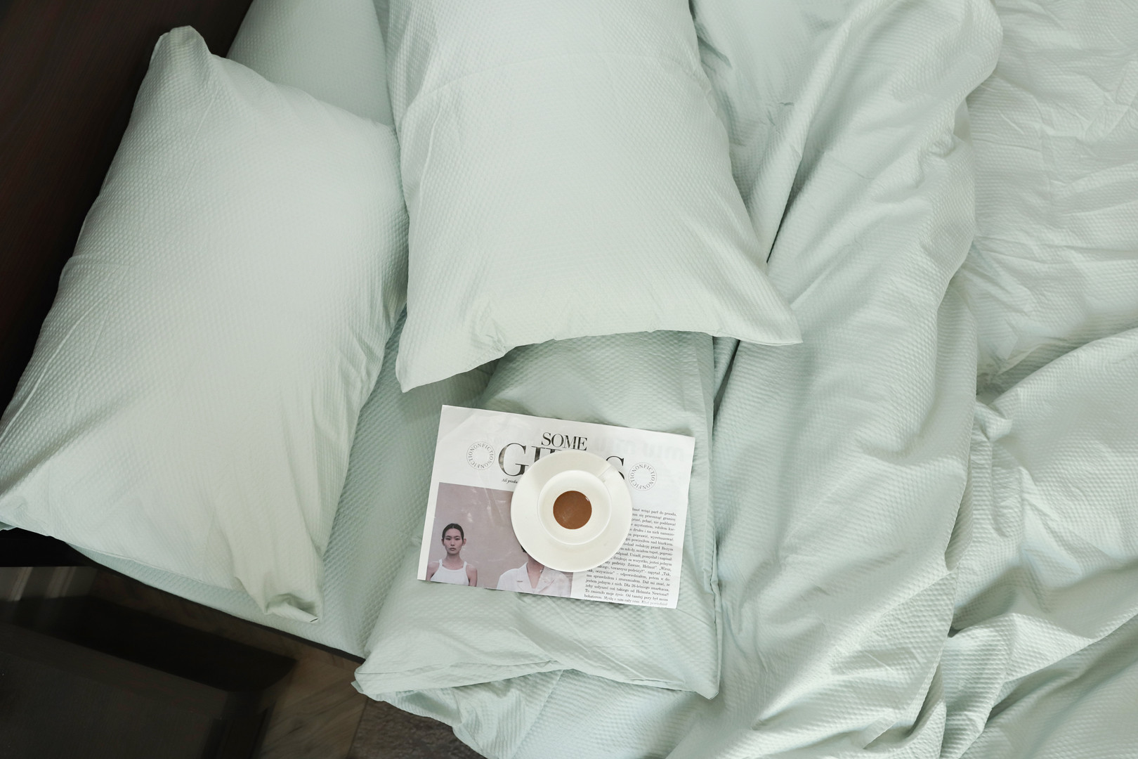 Двоспальний набір постільної білизни 180*220 з пресованої мікрофібри №200909 Черешенка™