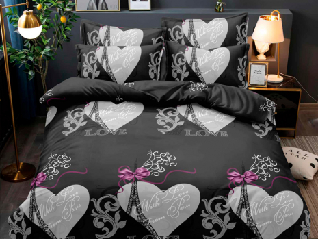 Полуторний набір постільної білизни 150*220 із полікотону №204120 Черешенька™