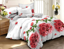Семейный набор хлопкового постельного белья из Ранфорса №18809 Черешенка™