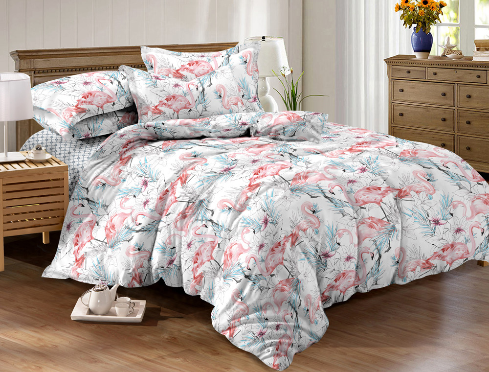 Сімейний набір постільної білизни із Ранфорсу №18111AB Черешенка™