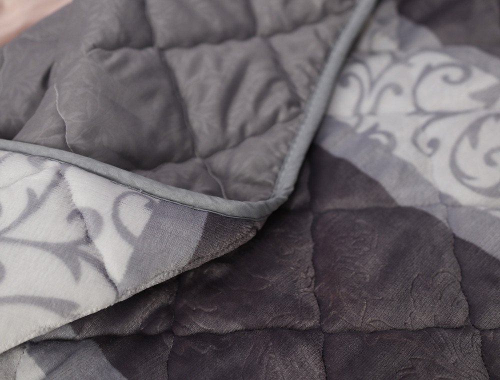 Евро-макси флисовое стёганое покрывало №55052