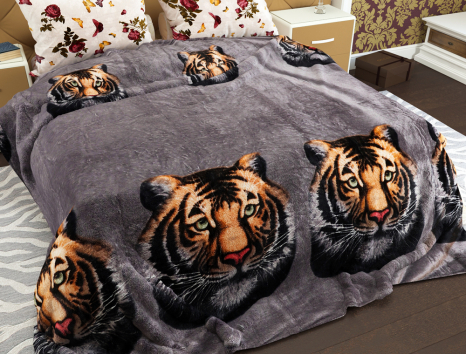 Двуспальный флисовый плед №33842