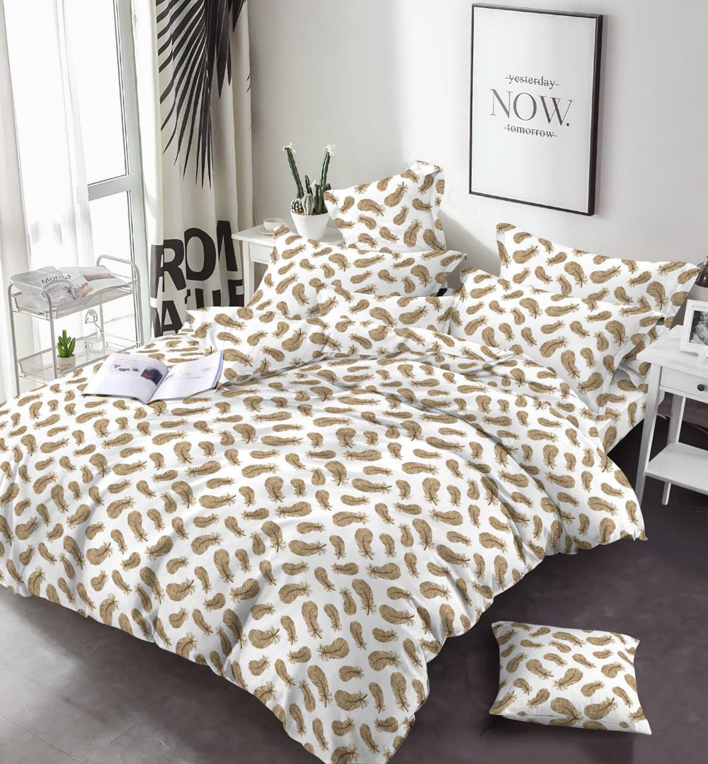Тканина для постільної білизни Бязь "Gold" Lux GL16620brown