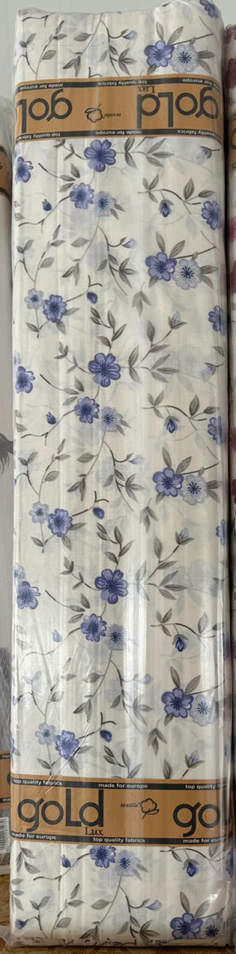 Тканина для постільної білизни Бязь "Gold" Lux GL11870blue