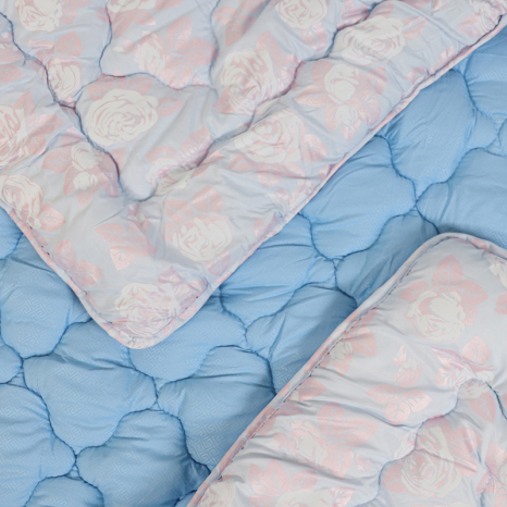 Евро одеяло микрофибра/холлофайбер двустороннее №40082