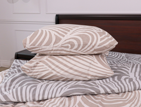 Семейный набор хлопкового постельного белья из Бязи "Gold" №15995AB Черешенка™