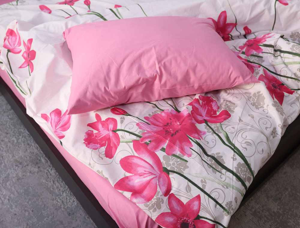 Двоспальний набір постільної білизни 180*220 із Бязі "Gold" №153488AB Черешенка™