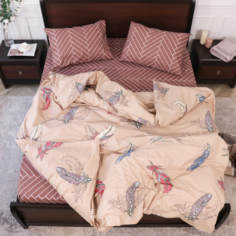 Євро-максі набір постільної білизни 200*220 із Бязі "Gold" №157860AB Черешенка™