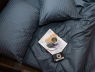 Семейный набор хлопкового постельного белья из Страйп Сатина №50133 Черешенка™