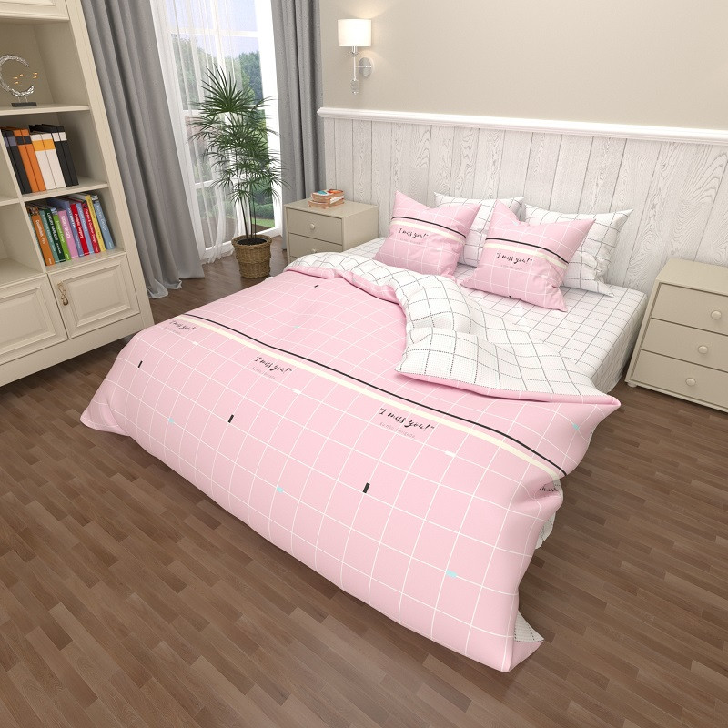 Семейный набор хлопкового постельного белья из Бязи "Gold" №157625AB Черешенка™