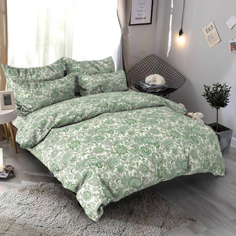 Ткань для постельного белья Бязь "Gold" Lux GL7100green