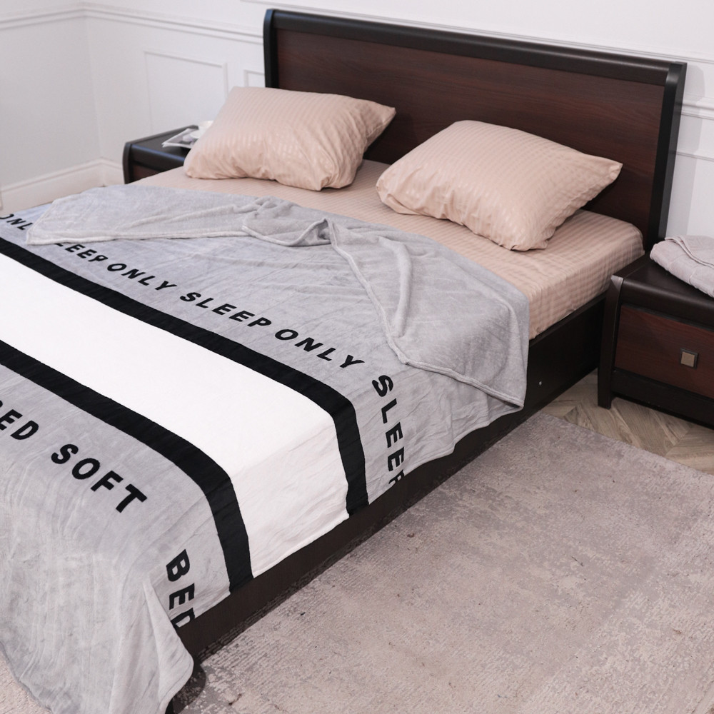 Двуспальный флисовый плед №33011