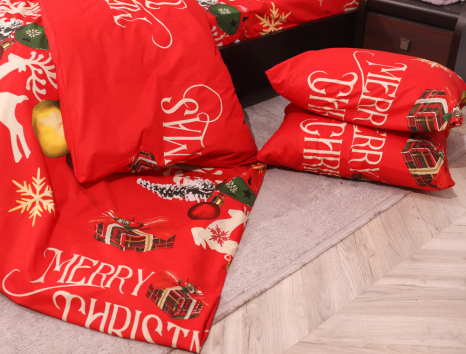 Двоспальний набір постільної білизни 180*220 із Бязі "Gold" №151814 Черешенька™