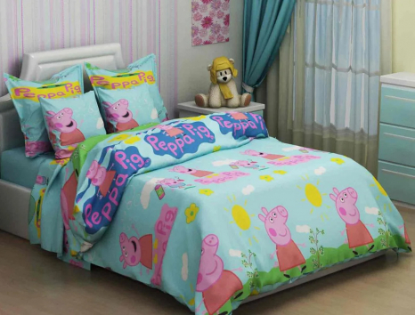 Тканина для постільної білизни Бязь "Gold" Lux дитяча GLB20761blue