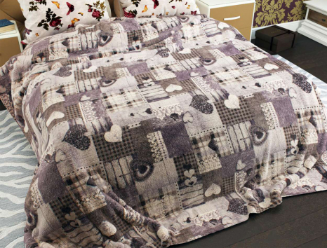 Євро флісовий плед №33347