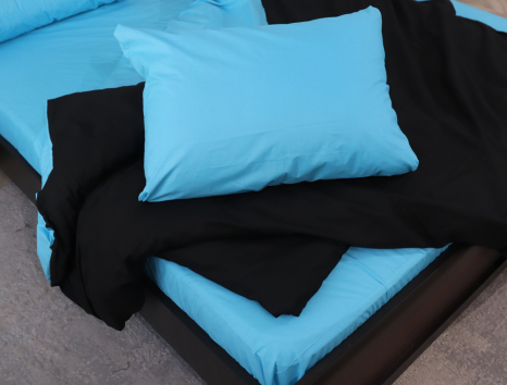 Евро макси набор однотонного постельного белья 200*220 из Бязи "Gold" №155532AB Черешенка™