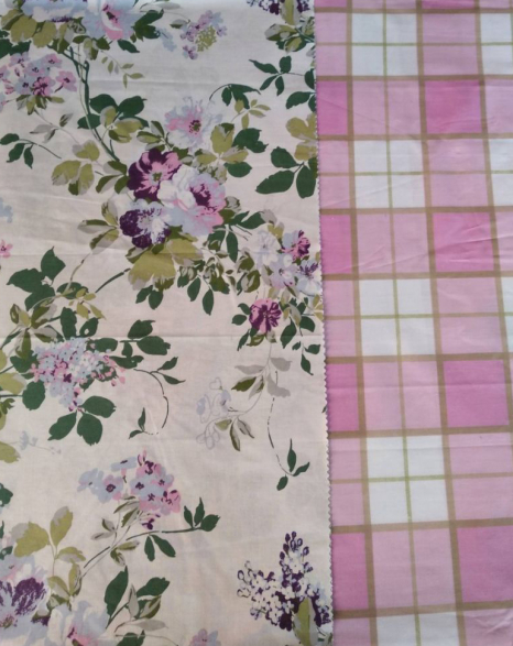 Тканина для постільної білизни Бязь "Gold" Lux "Квітковий мікс" GL1491 (A+B) - (50м+50м)