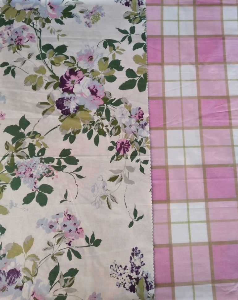 Тканина для постільної білизни Бязь "Gold" Lux "Квітковий мікс" GL1491 (A+B) - (50м+50м)