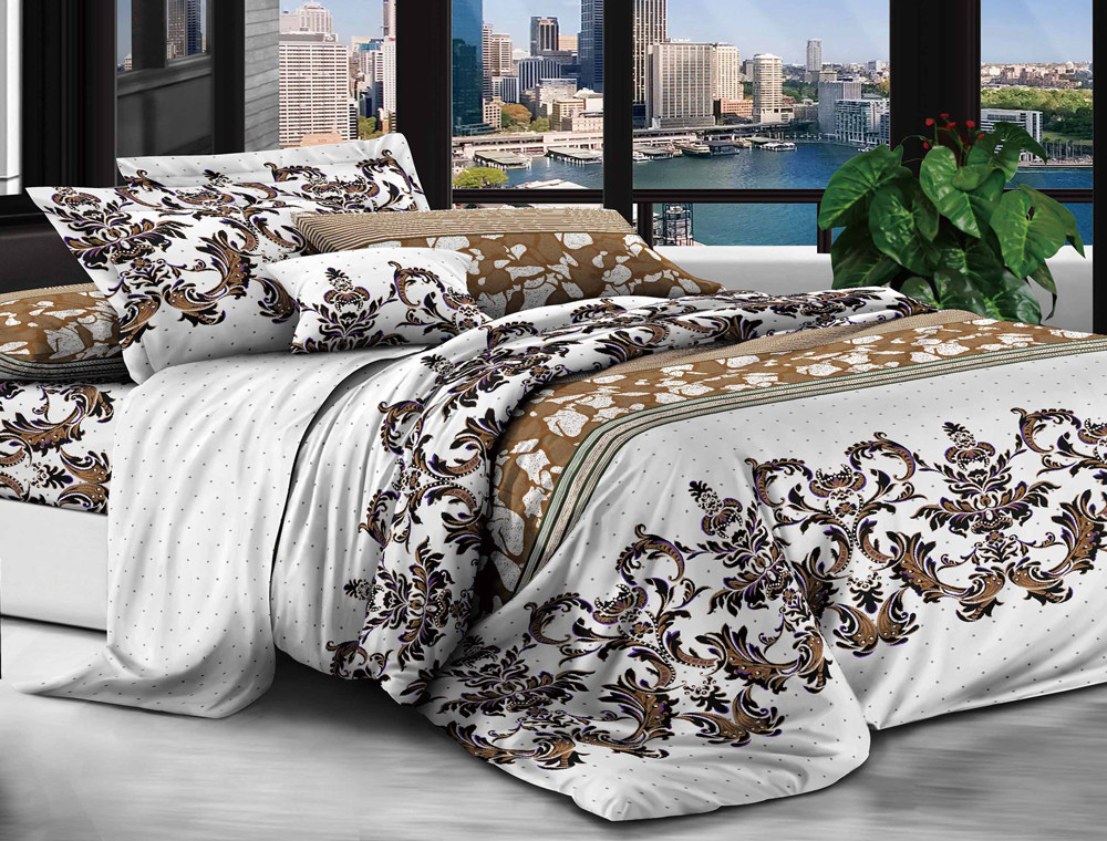 Двоспальний набір постільної білизни 180*220 із полікотону №201275 Черешенька™