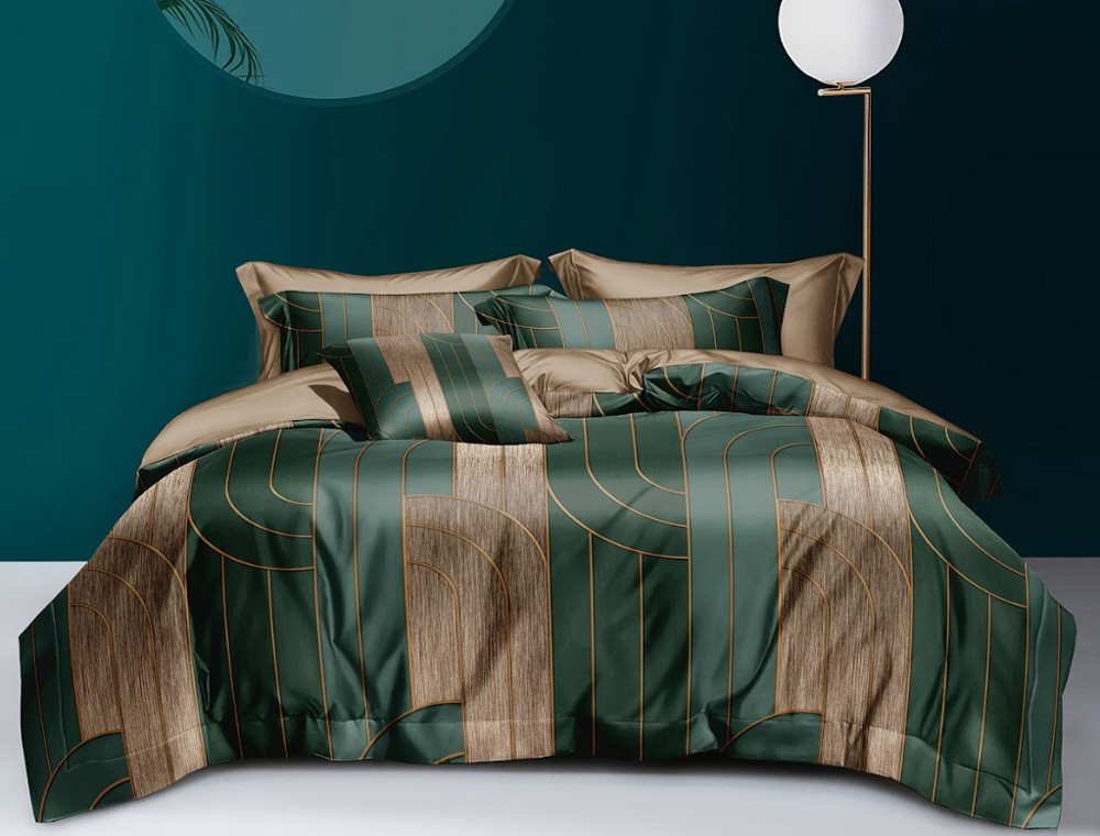 Евро макси набор постельного белья 200*220 из Сатина №44239AB Черешенка™