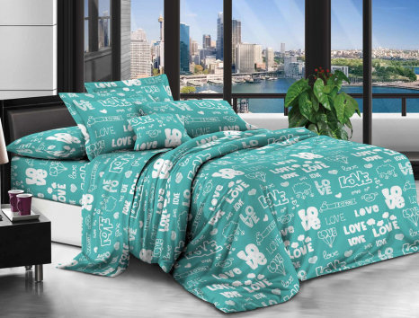 Ткань для постельного белья Бязь "Gold" Lux GL7207-frozi