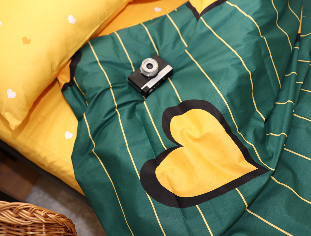 Евро макси набор постельного белья 200*220 из Сатина №017AB Черешенка™