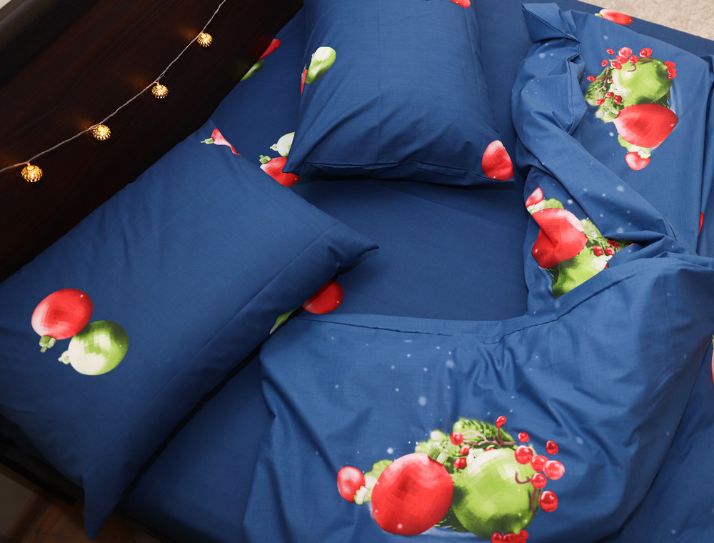 Евро макси набор постельного белья 200*220 из Ранфорса №18847AB Черешенка™