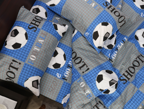 Полуторний набір постільної білизни 150*220 із Бязі "Gold" №167283 Черешенка™