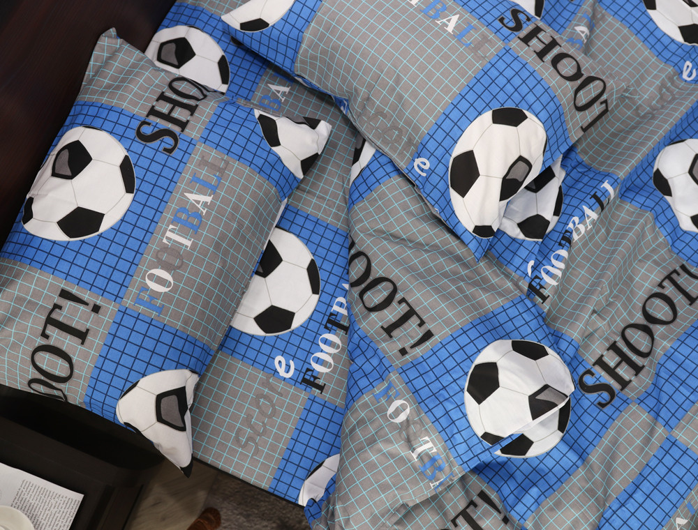 Полуторний набір постільної білизни 150*220 із Бязі "Gold" №167283 Черешенка™