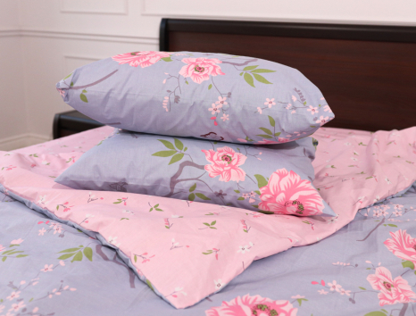 Семейный набор хлопкового постельного белья из Бязи "Gold" №153120АВ Черешенка™