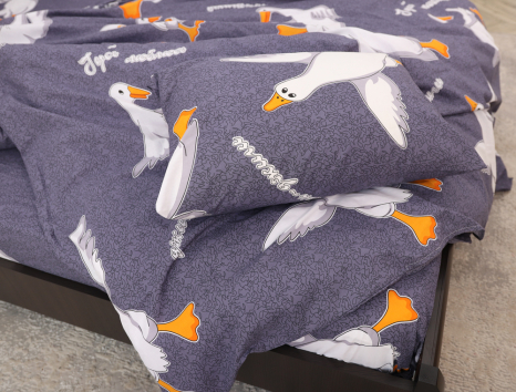 Семейный набор хлопкового постельного белья из Бязи "Gold" №151604 Черешенка™