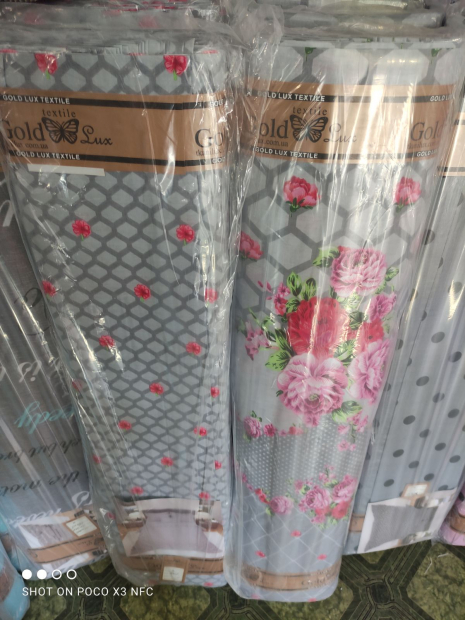 Тканина для постільної білизни Бязь "Gold" Lux "Вінок із квіток" GL1626 (A+B) - (50м+50м)