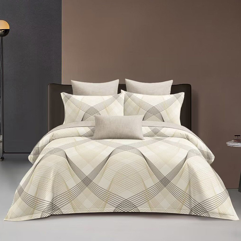 Полуторний набір постільної білизни 150*220 із Сатину №44338AB Черешенка™