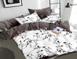 Сімейний набір постільної білизни із Сатину №1059AB Черешенка™