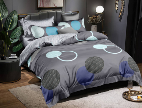 Сімейний набір постільної білизни із Сатину №3405AB Черешенка™