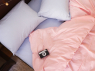 Семейный набор однотонного хлопкового постельного белья из Бязи "Gold" №15566AB Черешенка™