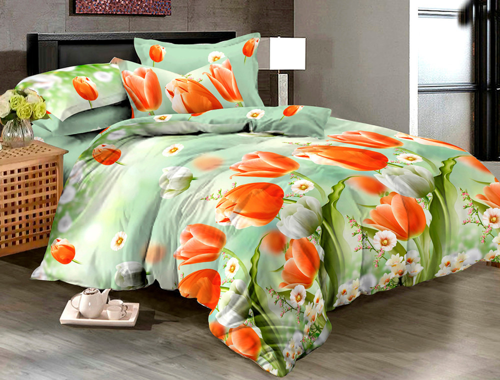 Полуторний набір постільної білизни 150*220 із полікотону №207154 Черешенька™