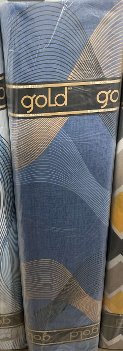 Тканина для постільної білизни Бязь "Gold" Lux GL3540blue